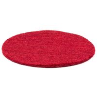 Vilten Onderzetter Rood voor Klankschaal (Handgemaakt) 10 cm - thumbnail