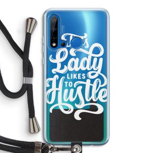 Hustle Lady: Huawei P20 Lite (2019) Transparant Hoesje met koord
