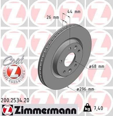 Remschijf Coat Z 200253420