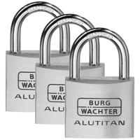 Burg Wächter 36251 Hangslot 40.00 mm Gelijksluitend Aluminium Sleutelslot