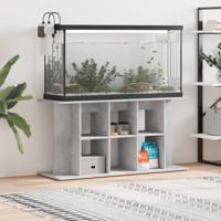 Aquariumstandaard 120x40x60 cm bewerkt hout betongrijs - thumbnail