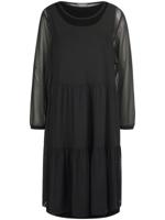 Mesh-jurk lange mouwen Van MYBC zwart - thumbnail