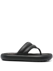 Camper tongs Flota en cuir artificiel - Noir