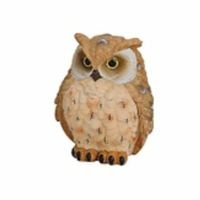 Decoratie uil lichtbruin 11 cm Decoratie uil lichtbruin 11 cm