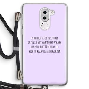 Regenboog: Honor 6X Transparant Hoesje met koord