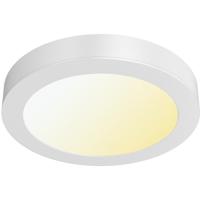 LED Downlight Opbouwspot - LED Paneel Slim - Brinton Thin - 24W 2400lm 120° Bundelhoek - Aanpasbare Lichtkleur 3000K-4000K-6500K - IP40 - Rond - Wit - Ø300mm