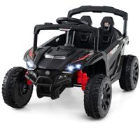 Kinder 12V Elektrische Auto met Afstandsbediening Elektrische UTV-truck Kinderauto Kinder Voertuig Zwart