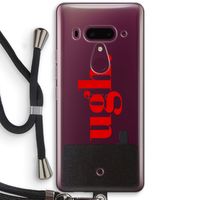 Ugh: HTC U12+ Transparant Hoesje met koord Ugh: HTC U12+ Transparant Hoesje met koord
