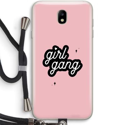 Girl Gang: Samsung Galaxy J7 (2017) Transparant Hoesje met koord