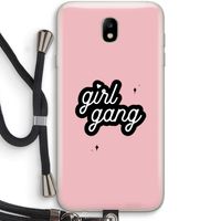 Girl Gang: Samsung Galaxy J7 (2017) Transparant Hoesje met koord