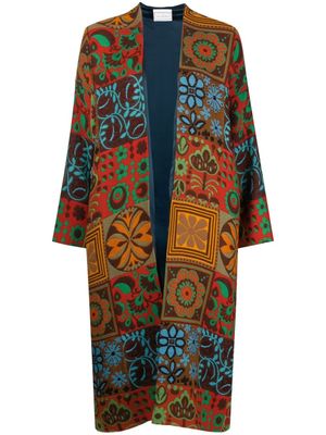 Pierre-Louis Mascia veste à détail patchwork - Rouge