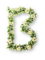 Basil Bloemenstreng Flower Garland met rozen 120 cm wit - thumbnail