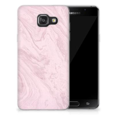 Samsung Galaxy A3 2016 | TPU | Siliconen hoesje | Marble Pink - Origineel Cadeau Vriendin