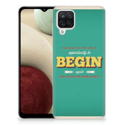 Samsung Galaxy A12 | Siliconen hoesje | met naam Quote Begin Samsung Galaxy A12 | Siliconen hoesje | met naam Quote Begin