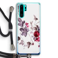 Mooie bloemen: Huawei P30 Pro Transparant Hoesje met koord