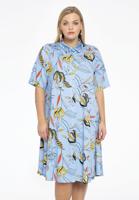 Yoek Blouse-jurk | Licht Blauw | Maat 46/48