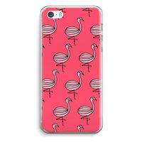 Flamingo: iPhone 5 / 5S / SE Transparant Hoesje