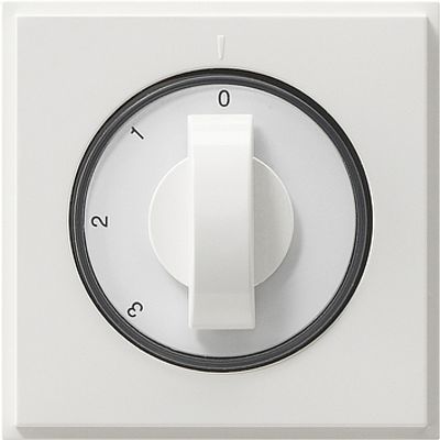 Gira TX 44 ventilatorschakelaar met draaiknop zuiverwit