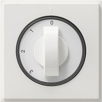 Gira TX 44 ventilatorschakelaar met draaiknop zuiverwit