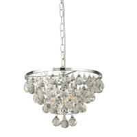 Searchlight Kristallen hanglamp Michelle 65cm metaalgrijs 9634-4CC - thumbnail