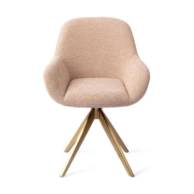 Jesper Home Kushi eetkamerstoel Flax Relax turn gold