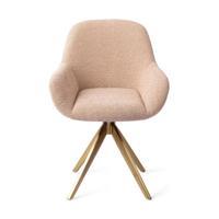 Jesper Home Kushi eetkamerstoel Flax Relax turn gold