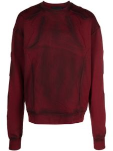 HELIOT EMIL sweat à imprimé tie dye - Rouge