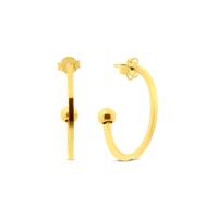 Oorbellen hoops square | 8-13 mm - Stainless steel - Goud - 10mm