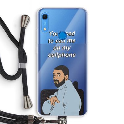 Hotline bling: Huawei Y6s Transparant Hoesje met koord