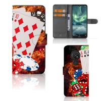 Nokia 7.2 | Nokia 6.2 | Wallet Case | met Pasjes | Casino