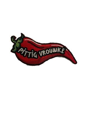Embleem pittig vrouwke