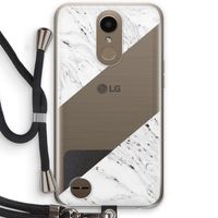 Biggest stripe: LG K10 (2017) Transparant Hoesje met koord