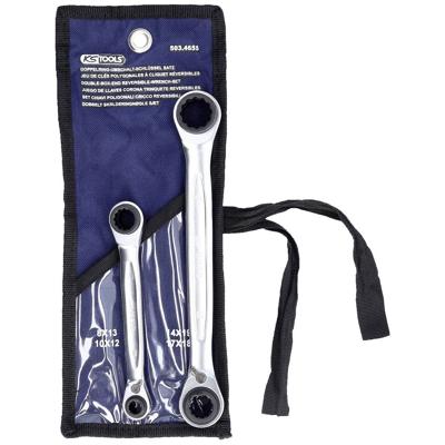 KS Tools 5034655 503.4655 Dubbele ringsleutelset Sleutelbreedte (metrisch) 8 - 19 mm