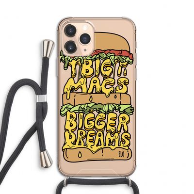 Big Macs Bigger Dreams: iPhone 11 Pro Transparant Hoesje met koord