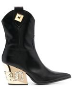 Philipp Plein bottines Gothic Plein Cow Boy - Noir - thumbnail