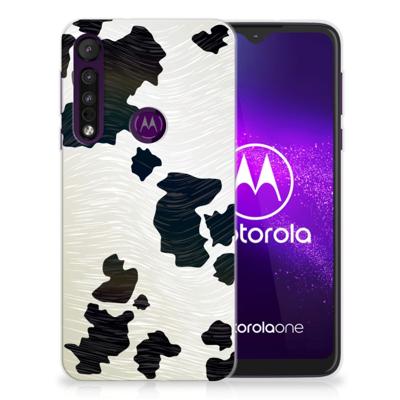 Motorola One Macro | TPU Hoesje | Koeienvlekken