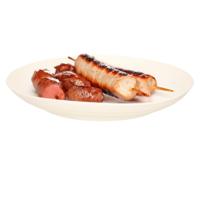 PlasticForte Rond bord/camping bord - D22 cm - ivoor wit - kunststof