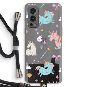 Fantasiewereld: OnePlus Nord 2 5G Transparant Hoesje met koord