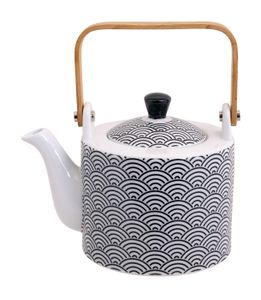 Zwart-witte theepot - Nippon Black - 800ml