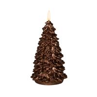Kaars kerstboom 3d d9,5h20 cm brons - Annas collection