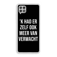 Meer verwacht - Zwart: Samsung Galaxy A22 4G Transparant Hoesje