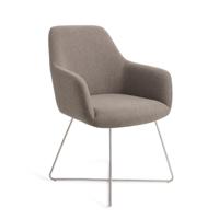 Jesper Home Eetkamerstoel 'Hiroo' Cross Steel, kleur Foggy Fusion