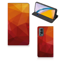 Stand Case voor OnePlus Nord 2 5G Polygon Red - thumbnail