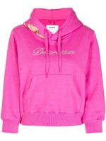 Doublet hoodie à logo strassé - Rose