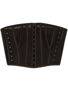 Dolce & Gabbana corset à effets de transparence - Noir