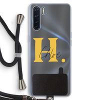 Amber Script: Oppo A91 Transparant Hoesje met koord