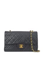 CHANEL Pre-Owned sac porté épaule Double Flap médium (1992) - Noir - thumbnail