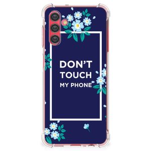 Samsung Galaxy A13 5G | A04s Anti Shock Case Flowers Blue DTMP