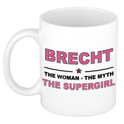 Brecht cadeau mok - Woman Myth Supergirl - naam koffiemok - 300 ml - collega - moederdag Brecht cadeau mok - Woman Myth Supergirl - naam koffiemok - 300 ml - collega - moederdag