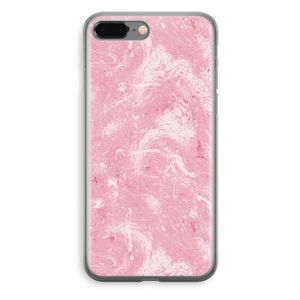 Abstract Painting Pink: iPhone 8 Plus Transparant Hoesje